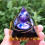 2x Ametyst Krystalkugle Orgonit Pyramide Obsidian Chakra Energi Orgonsten 4