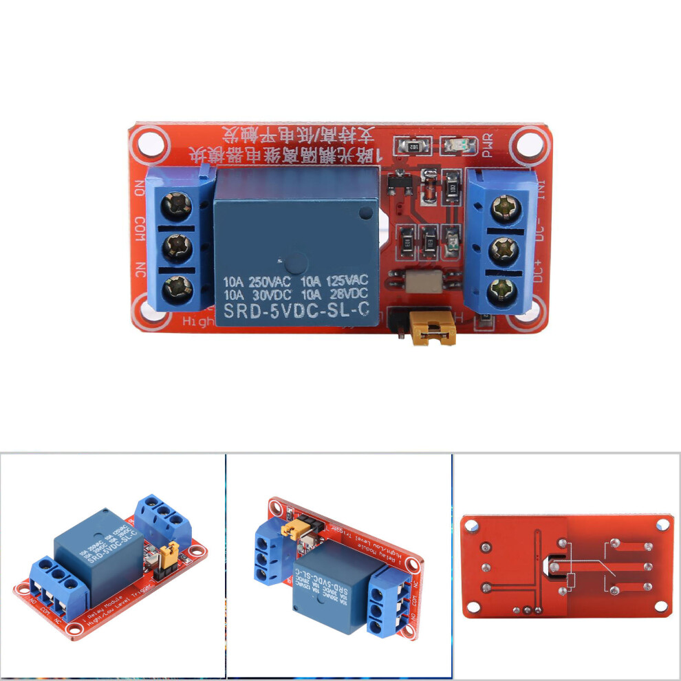 Channel Optocoupler Relay Module 5V High & Low Trigger, Compact 50X26x18.5mm 4181390801746