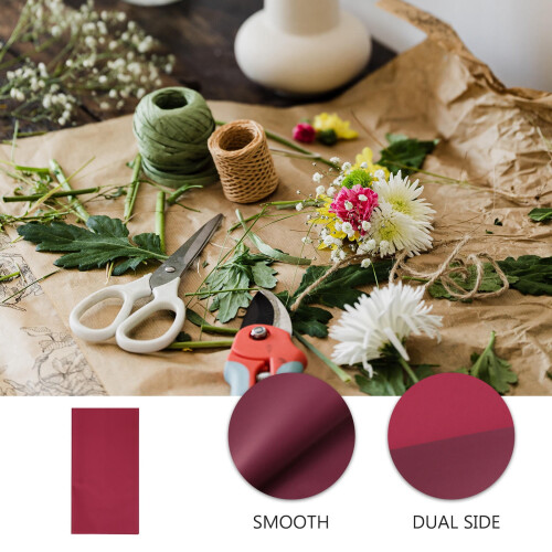 HEMOTON 20 Pcs Wrapping Paper Bundle Flower Package Stylish 1