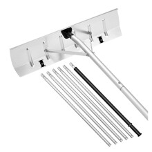 Roof Snow Rake 26' Aluminum Blade with Wheels, Adjustable 20ft Telescoping Snow Removal Tool
