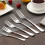 1010 Smooth Handle Tableware Stainless Steel Fork Fruit Fork Hotel Supplies Fork Dining Fork Children's Fork Gift 5