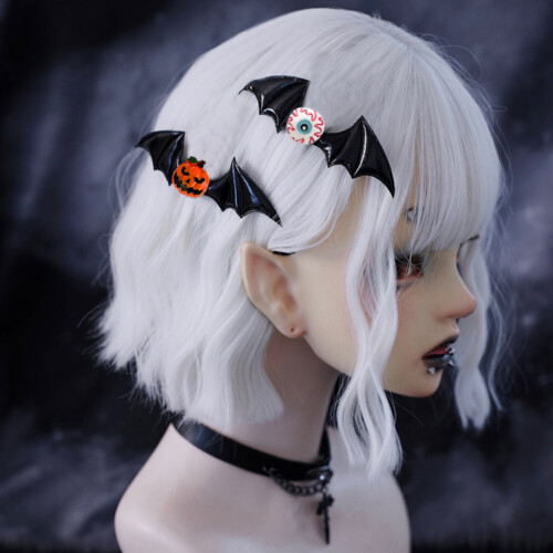Φουρκέτα Xinwanna για το Halloween σε σκούρο στυλ με φτερά νυχτερίδας και σχέδιο βολβού 2