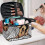 Travel Organizer Bag Double Zipper Lightweight 5