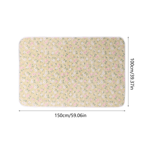 Protetor de cama impermeável acolchoado em algodão, 99 cm x 150 cm 2