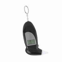 Digital LCD Alcohol Breath Tester Keychain Portable 50 Mouthpieces