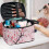 Makeup Bag Portable Toiletry Organizer with Cherry Blossom 5