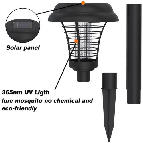Purple and White LED Light Waterproof Mosquito Zapper, 4 Pack 2