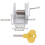 6 Pieces Adjustable Sliding Window Locks Stops Aluminum Alloy Door Frame Security Lock with Keys 4