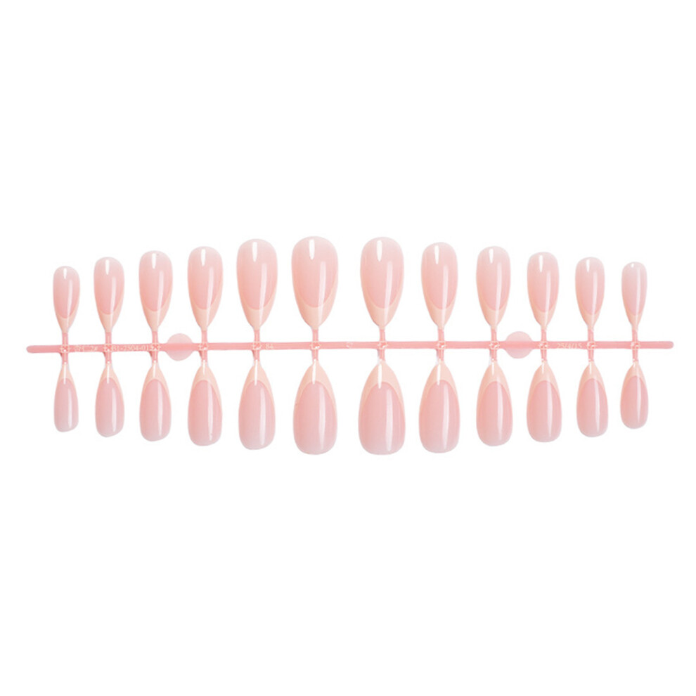 Reach-Tools 24Pcs French Tip False Nails - Reusable & Elegant