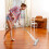 Beige Sponge Mop for Small Spaces 47.2 x 9.4 x 2 in 3