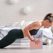 (Meat pink 3 inches) Non-Slip Yoga Block Sleeve for Sensitive Users