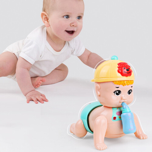 Παιχνίδι μπουσουλήματος Learn Doll - Ηλεκτρική κούκλα με μπουκάλια που σέρνεται με 1