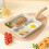 Multi-Functional Non-Stick-Skillet 3 Section-Grill Pan Breakfast Pan-Griddle 8