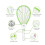 Electric Bug Zapper Fly Swatter 3000V Rechargeable Pink 7