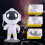 Astronaut Star Projector Galaxy Nebula Ceiling Light with 6