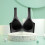 Women's Ice Silk Seamless Cold Feeling Thin Soft Support Breathable Comfortable Bra Fixed Cup Underwear Black XL 4