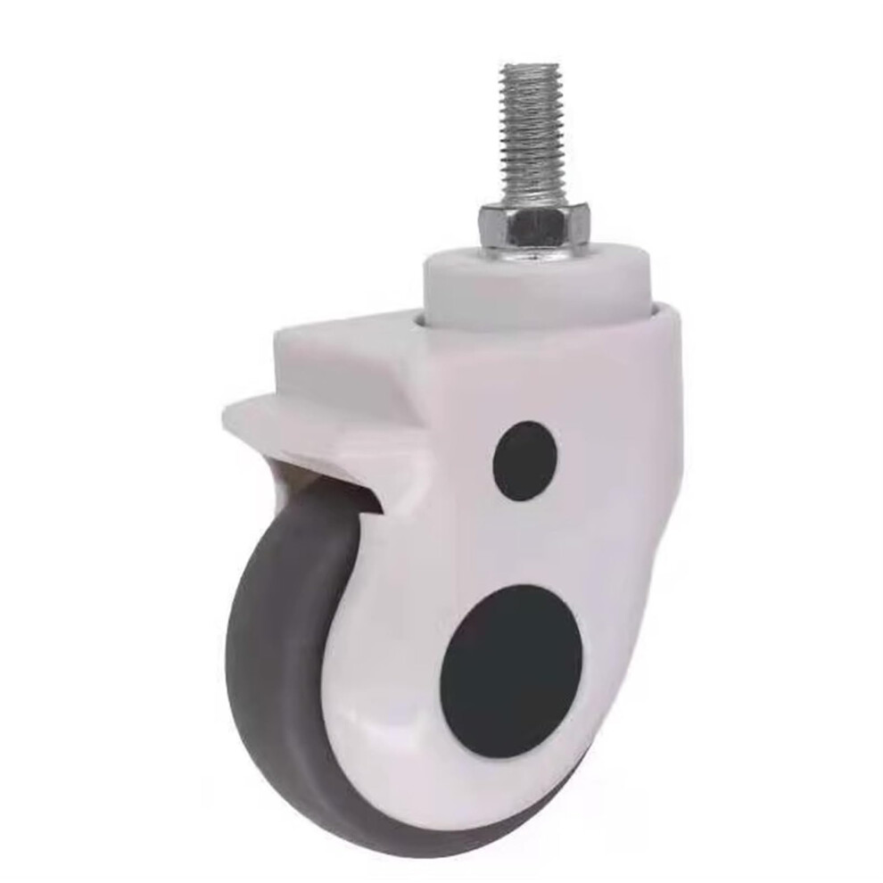 3 Inch M12 Screw Rod Tpr Swivel Caster Wheel, Brakeâ, Smooth Rolling Replacement 9771547609018
