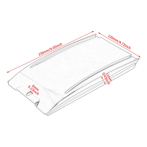Black Lower Dash Panel Extension Tank Cover Fit For Harley Softail 2000-2017 1