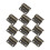 10pcs Three Fold Hinge Iron Green Bronze Deformation Resistant For Homeowners 2