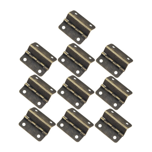 10pcs Three Fold Hinge Iron Green Bronze Deformation Resistant For Homeowners 2