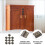 10pcs Three Fold Hinge Iron Green Bronze Deformation Resistant For Homeowners 6