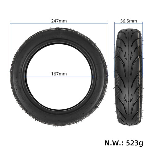 1* - Câmara de ar e pneu de 10 polegadas (10x2,125) para patinete elétrico Segway F20/F25/F30/F40 1