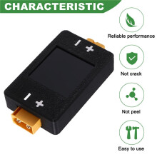 Misuratore di Potenza XT90 8-150V 50A, Amperometro Bidirezionale, Tester di Capacità di Tensione Della Batteria per Aeromobili, per Test di Batterie