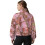 Women's Oversize Quarter-Zip Sweatshirt Camo Forest Pink 2