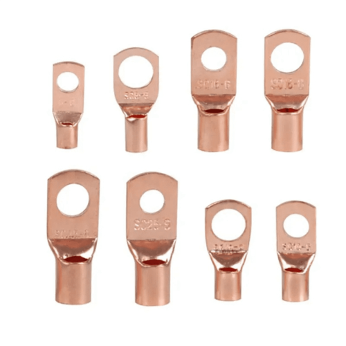 70pcs Wire Lug Connector Ring SC6-25 Copper Connectors Bare Cable Kit 2