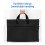 Water-Resistant Canvas A4 Document Bag with Handle – Compatible with Manila Folders & Office Docs, Black Briefcase Tote 2