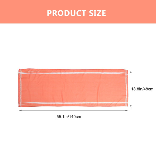 Table Runner Modern Kitchen Decorative Covering 1Pack Orange Polyester 14X19In 1