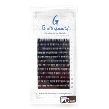 (8, 0.07) Matte Black DIY Eyelashes for Party & Cosplay