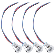 4 Sets Wasserdichte 12mm 2-Farbige LED-Leuchten für Auto & Industrieanwendungen