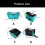MultiCompartment Utility Bag Ladder Tool Organizers-light blue 2