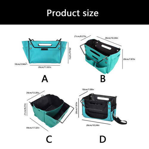 MultiCompartment Utility Bag Ladder Tool Organizers-light blue 1