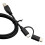 Cabo OTG para conectar smartphone à impressora, cabo micro USB e cabo USB-C para USB-B. 6