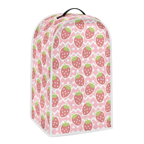 Strawberry Pattern 1pc Dust Cover Polyester Elastic for Women 1