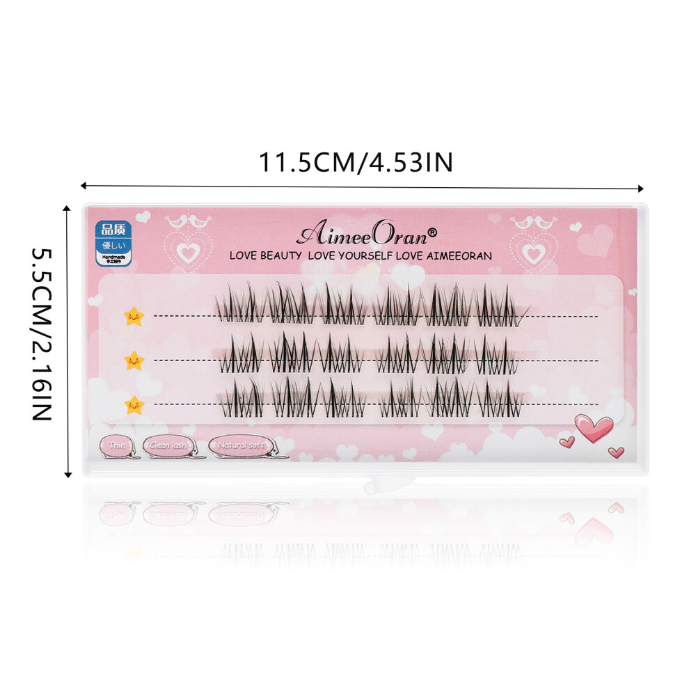 Zhouq-Outdoors Black Lash Clusters For Diy Eye-Lift Makeup