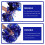 4 Pcs Blue Cheerleading Pom Poms, PET, Lightweight 5