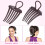 Ponytail Accessories Insert Comb for Decor Adds Volume and Bounce 4Pcs 2