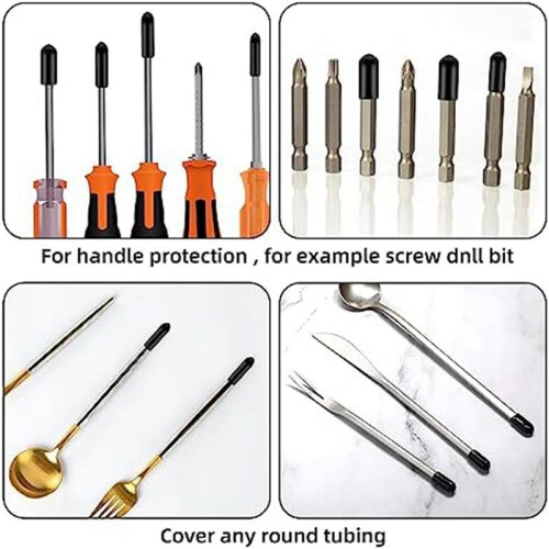 800Pcs Assorted Size Rubber End Caps, Flexible Screw Thread Protector Caps Round Vinyl Bolt Screw Cover Caps in 9 Size 1