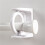 8Pcs Curtain Rod Holder Clamp Hooks Self Adhesive Clothes Rail Bracket 360 Rotation Triangle Ring Adjustable Hooks 3