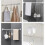 8Pcs Curtain Rod Holder Clamp Hooks Self Adhesive Clothes Rail Bracket 360 Rotation Triangle Ring Adjustable Hooks 6