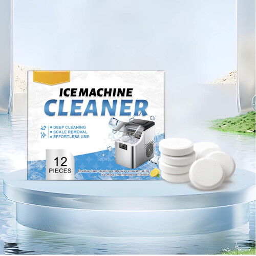 Ice Maker Cleaning Tablets for Scale and Odor Removal White 1