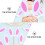 Pink Bunny Ear Cake Toppers Synthetic Durable 30 Pcs 7