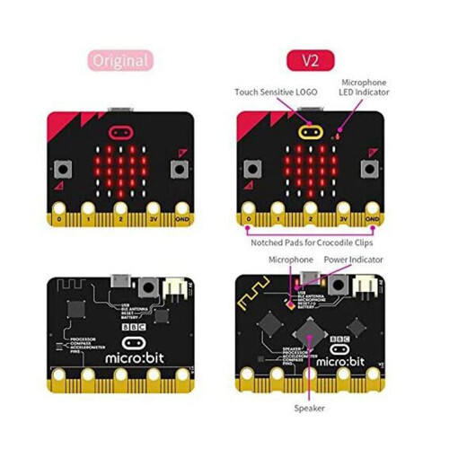 2X the Microbit Board V2  Kit Has Built-in Speakers and A Microphone Support Artificial Intelligence 1