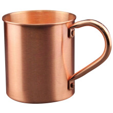 450ML Koperen Mok Waterbeker Moscow Mule Cup Straight Body Curling Cup Bar Cocktail Glas Bierpul