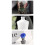 Exquisite Conical Glass Perfume Bottle With Enamel Art Design-D 5