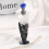 Delicate Glass Perfume Bottle With Enamel Embellishment-B 7
