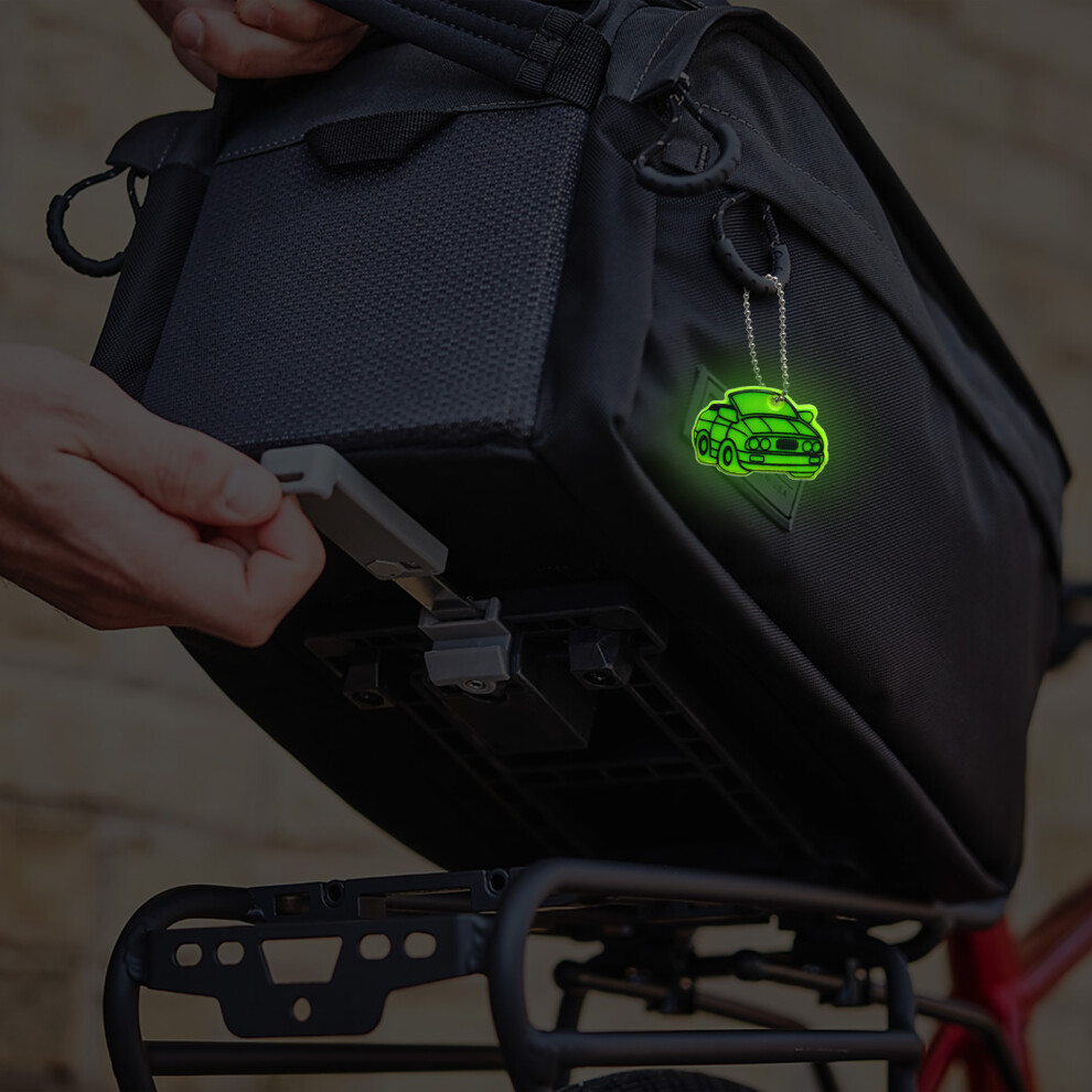 (Grass ) Pvc Car Tag Reflector For Night Riding Safety Green 6001832492425